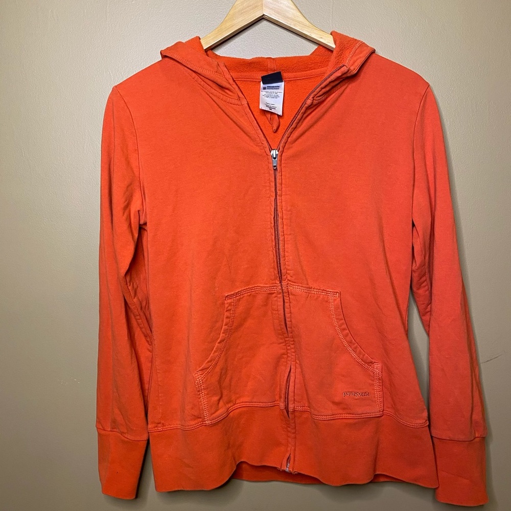 Orange Patagonia Zip Up